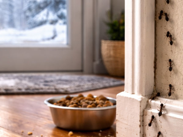 ants entering during winter