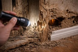 termites wall inspection